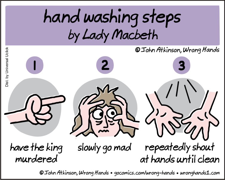 Cleaning Hands & Posting Cartoons Correctly